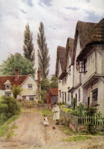 The Three Gables, Kersey, Suffolk by Alfred Robert Quinton